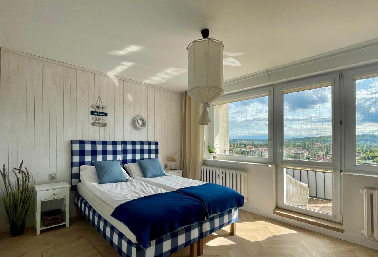 Marina Z Widokiem Na Morze Apartment โซพอต ภายนอก รูปภาพ
